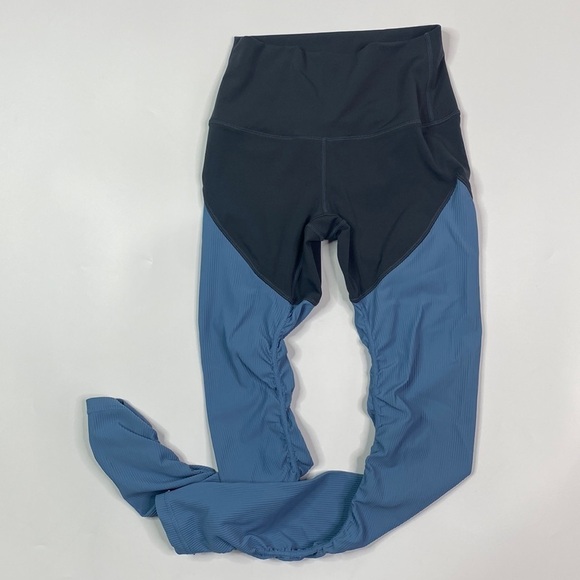 Zyia Active Storm Blue Parallel Lux High Rise Leggings Size 0 - Picture 1 of 10